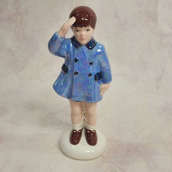 Vintage 7.25" JFK Jr. Saluting Figurine Atlantic Mold - Picture 1 of 11
